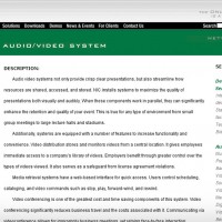 NIC Website - audio video system